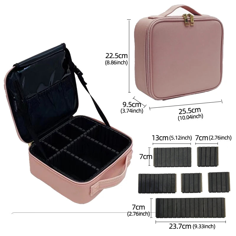 Cosmetic Bag For Women Multi-Functional Portable Travel Storage Makeup Case