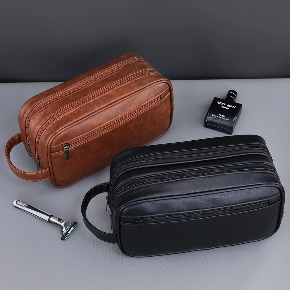 Double-Layer Toiletry Bag for Men