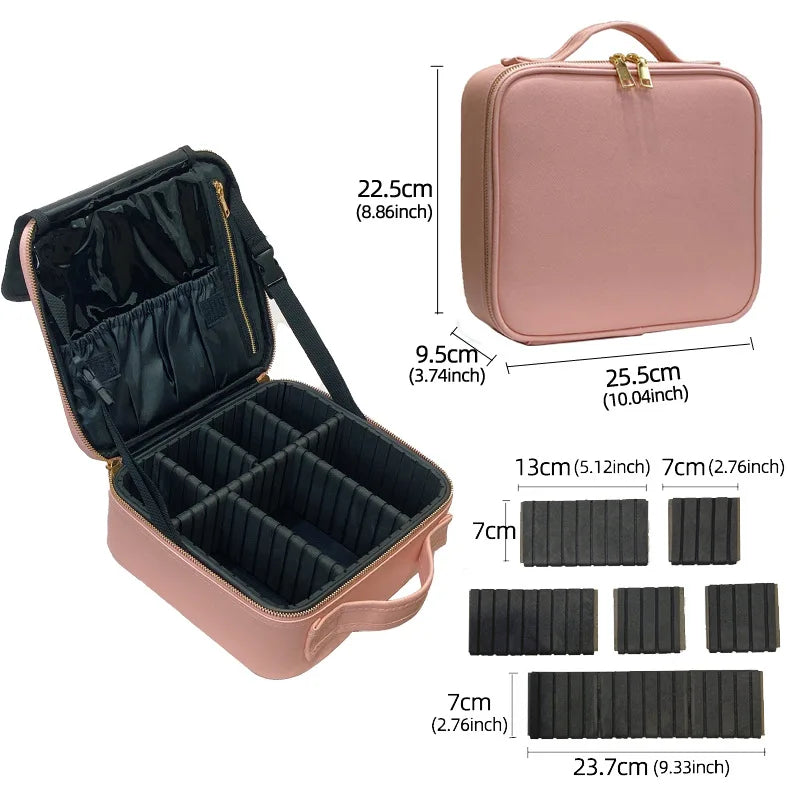 Cosmetic Bag For Women Multi-Functional Portable Travel Storage Makeup Case